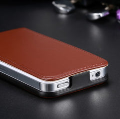 Genuine Leather Case Vertical Magnetic Flip Cover