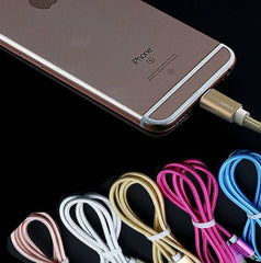 Metal Braided Mobile Phone Charging USB Cable Charger