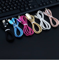 Metal Braided Mobile Phone Charging USB Cable Charger