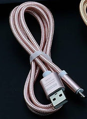 Metal Braided Mobile Phone Charging USB Cable Charger