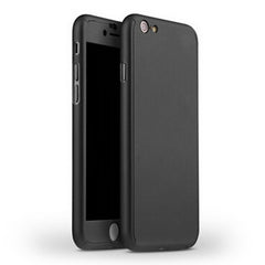 Hard Ultra Thin Cover Phone Case + Tempered Glass