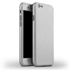 Hard Ultra Thin Cover Phone Case + Tempered Glass