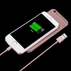 Metal Rose Gold Wire Charging USB Cable