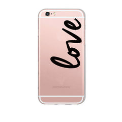 Portuguese Words Design Transparent Soft Silicon Phone Case