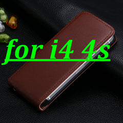 Genuine Leather Case Vertical Magnetic Flip Cover