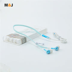 Glow Luminous Light Metal Zipper Earphone