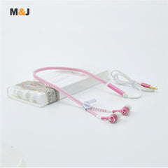 Glow Luminous Light Metal Zipper Earphone