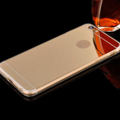 Clear Silicone Edge + Shinny Mirror Back Cover