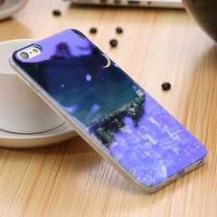 Modern Blue Ray Light Clear Mobile Phone Case