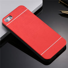 Luxury Hard Aluminum Metal Soft TPU Frame Case