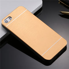 Luxury Hard Aluminum Metal Soft TPU Frame Case