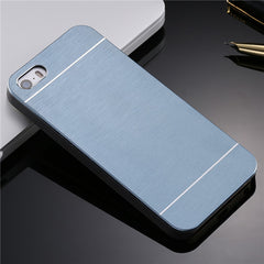 Luxury Hard Aluminum Metal Soft TPU Frame Case