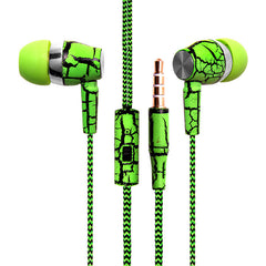 Crack Earphone Cloth Rope Stereo Bass Headset