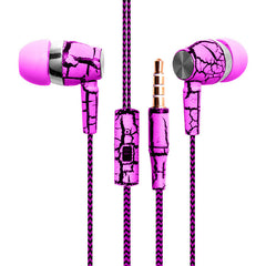 Crack Earphone Cloth Rope Stereo Bass Headset