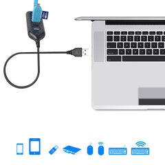 Mini 4 Ports Splitter Adapter Hub USB Port Mobile Phone Cables