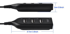 Mini 4 Ports Splitter Adapter Hub USB Port Mobile Phone Cables