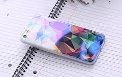 Modern Blue Ray Light Clear Mobile Phone Case