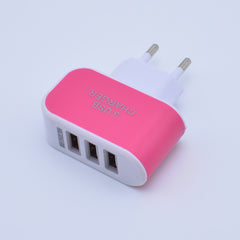 3 USB Port Wall Charger Travel AC Power Adapter