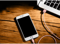 Metal Rose Gold Wire Charging USB Cable