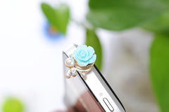 Ultra Xian Resin Flower Mobile Phone Dust Plug