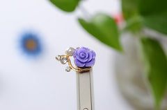 Ultra Xian Resin Flower Mobile Phone Dust Plug