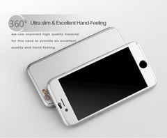 Hard Ultra Thin Cover Phone Case + Tempered Glass