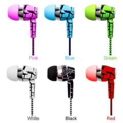 Crack Earphone Cloth Rope Stereo Bass Headset