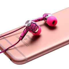 Crack Earphone Cloth Rope Stereo Bass Headset