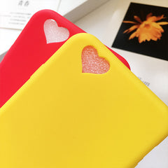 Cute Candy Color Loving Heart Protective Phone Cases