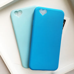 Cute Candy Color Loving Heart Protective Phone Cases