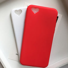 Cute Candy Color Loving Heart Protective Phone Cases