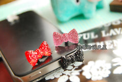 Cute Bowknot Dustproof Plug Caps