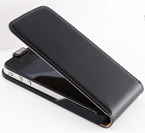 Genuine Leather Case Vertical Magnetic Flip Cover