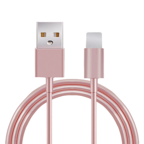 Metal Rose Gold Wire Charging USB Cable