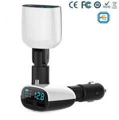 Fast Dual USB Smart Car Mobile Phone Charger LED Digital Display