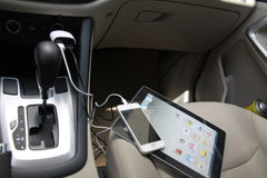Fast Dual USB Smart Car Mobile Phone Charger LED Digital Display